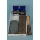 A boxed Wilkinson razor, a 'Bedford' safety razor,