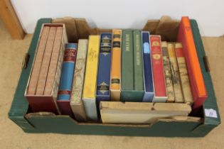 A selection of Folio Society volumes on literature including Jane Eyre, Kipling,