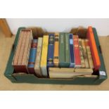 A selection of Folio Society volumes on literature including Jane Eyre, Kipling,