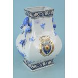 A mid century Chateau de Versailles porcelain vase (missing lid)