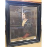 A large framed print of a young gentleman