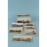 A selection of six vintage original photographs of trains