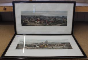 After W J Sayer 1883, a set of four coaching prints scenes 'The Four Seasons',