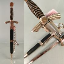 A 1st model Luftwaffe Officer's dress dagger by S.M.F. complete with hanging chains.