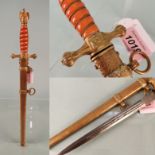 A very fine second model Navy (Kriegsmarine) Officer's dress dagger by W.K.C.