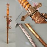 A second model Navy (Kriegsmarine) Officer's dress dagger, by W.K.C.