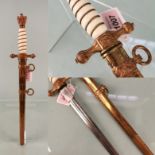 A second model Navy (Kriegsmarine) Officer's dress dagger by F.W.