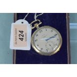 A 9ct gold Zenith (dial marked) R Chambers Ltd,