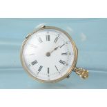 A ladies 14K gold fob watch,