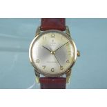 A c1950's Tudor Royal 9ct gold cased wristwatch,