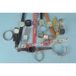 A collection of gents and ladies wristwatches including Certina, Timex,