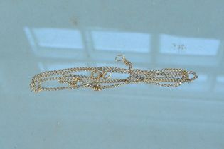 A 9ct gold chain,