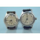 A c1940's military style Ardath mid size watch together with a c1940's military style Avia