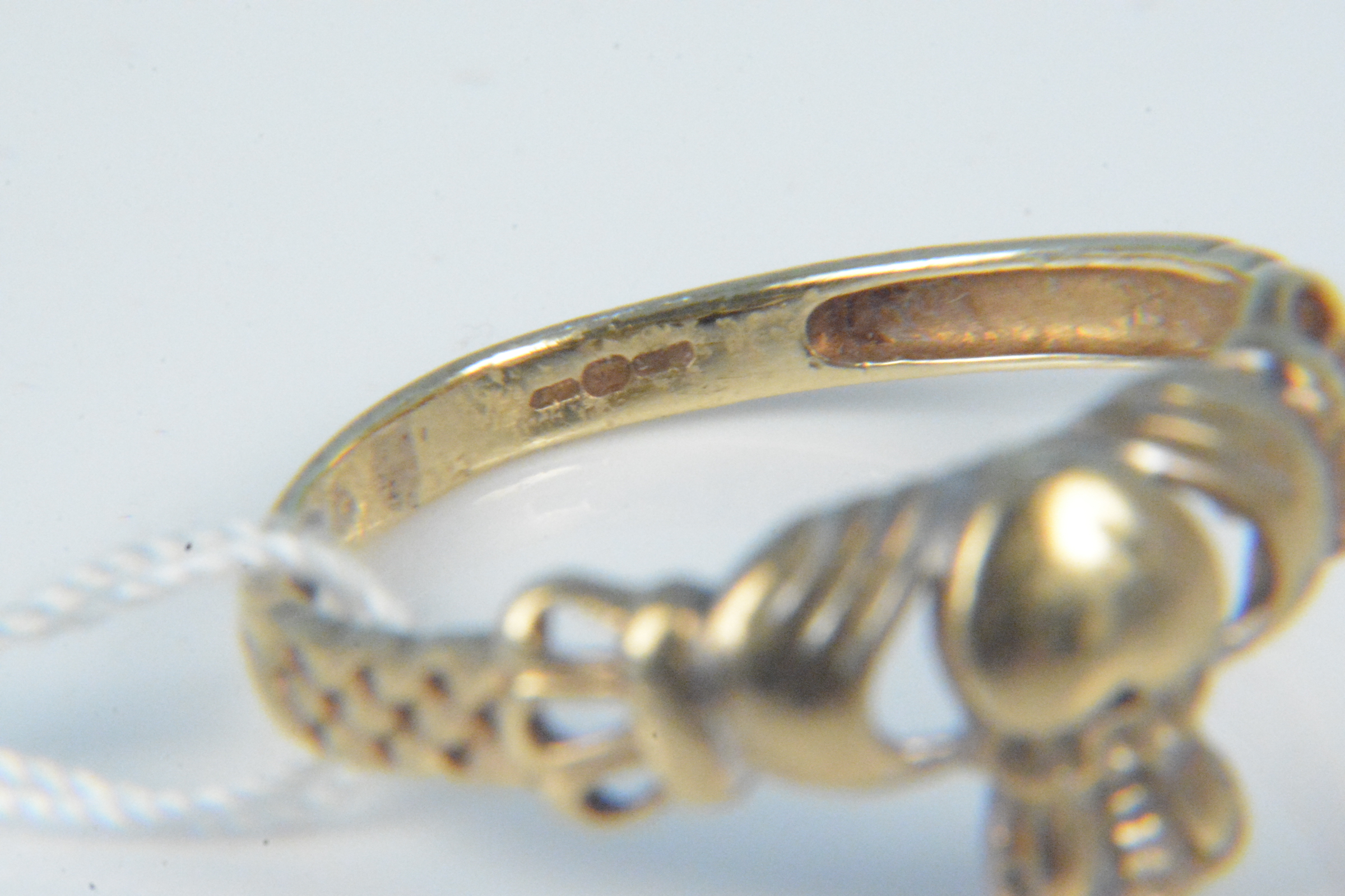 A 9ct gold Claddagh ring, size Q, - Image 3 of 3