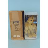 A boxed Merrythought limited edition British Legion Poppy bear with growler, 82 of 9,500, 36cm long,