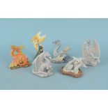 Holland Studio Craft Limited 'Enchantica' figures, a group of six including dragons 'Verratus',