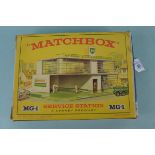 A boxed Matchbox Service Station MG-1