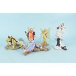 Holland Studio Craft Limited 'Enchantica' figures, a group of five including 'Swamp Demon',