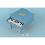 A vintage wooden childs 'baby grand piano' (wear to paint)