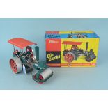 A boxed vintage Wilesco Old Smoky D36 steam roller,