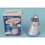 A boxed c1965 Louis Marx & Company 'The Mysterious Dalek' silver finish Dalek in original box dated