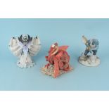 Holland Studio Craft Limited 'Enchantica' figures, a group of three including 'Vorst Ice Sorcerer',