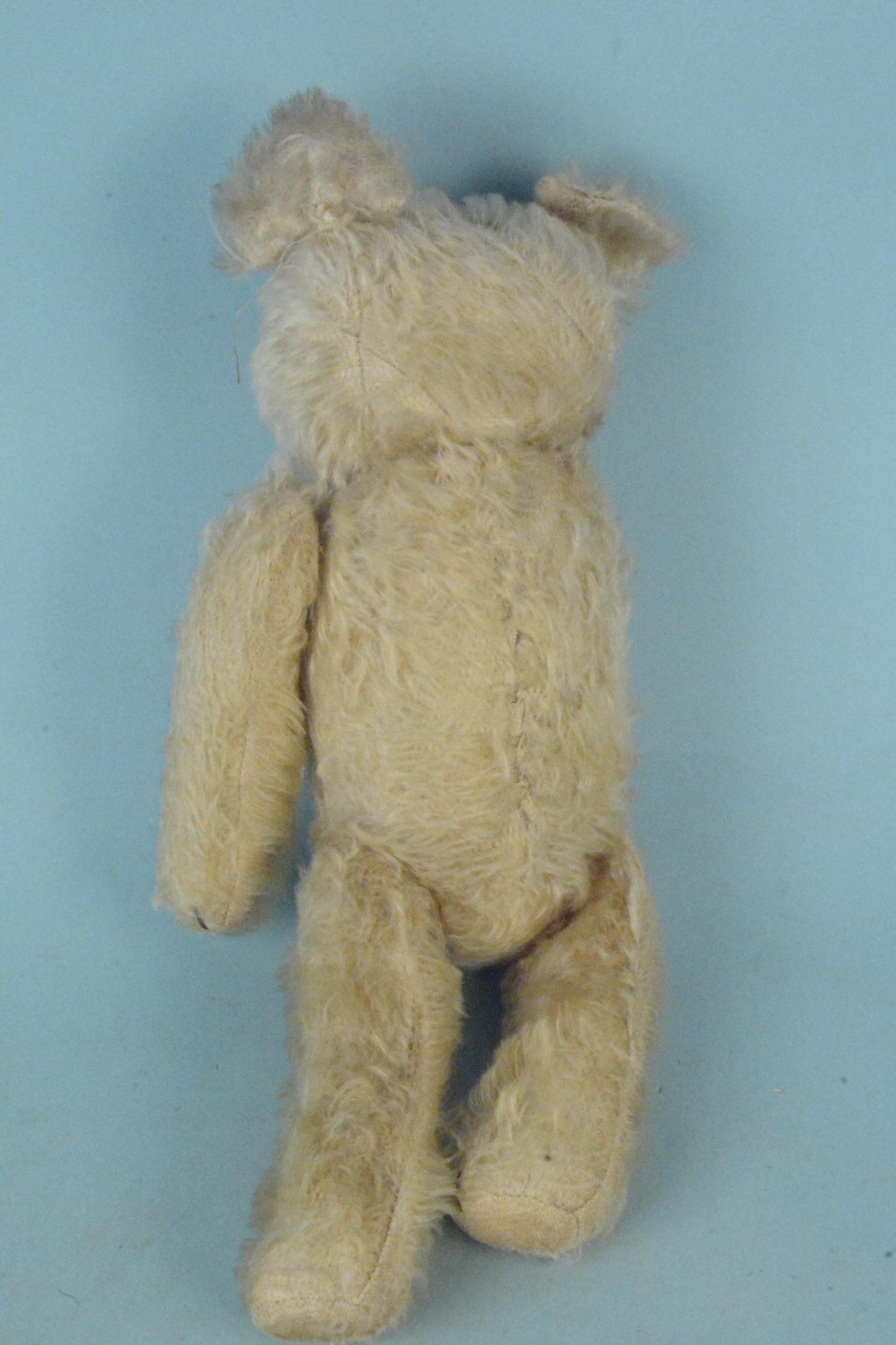 A vintage mohair one armed Teddy bear with inner chimes, - Image 2 of 3