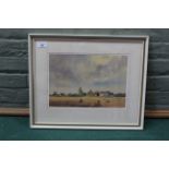Jack Savage (1910-2003) framed watercolour 'Farmhouse Gisleham Nr Lowestoft', 32.5cm x 22.