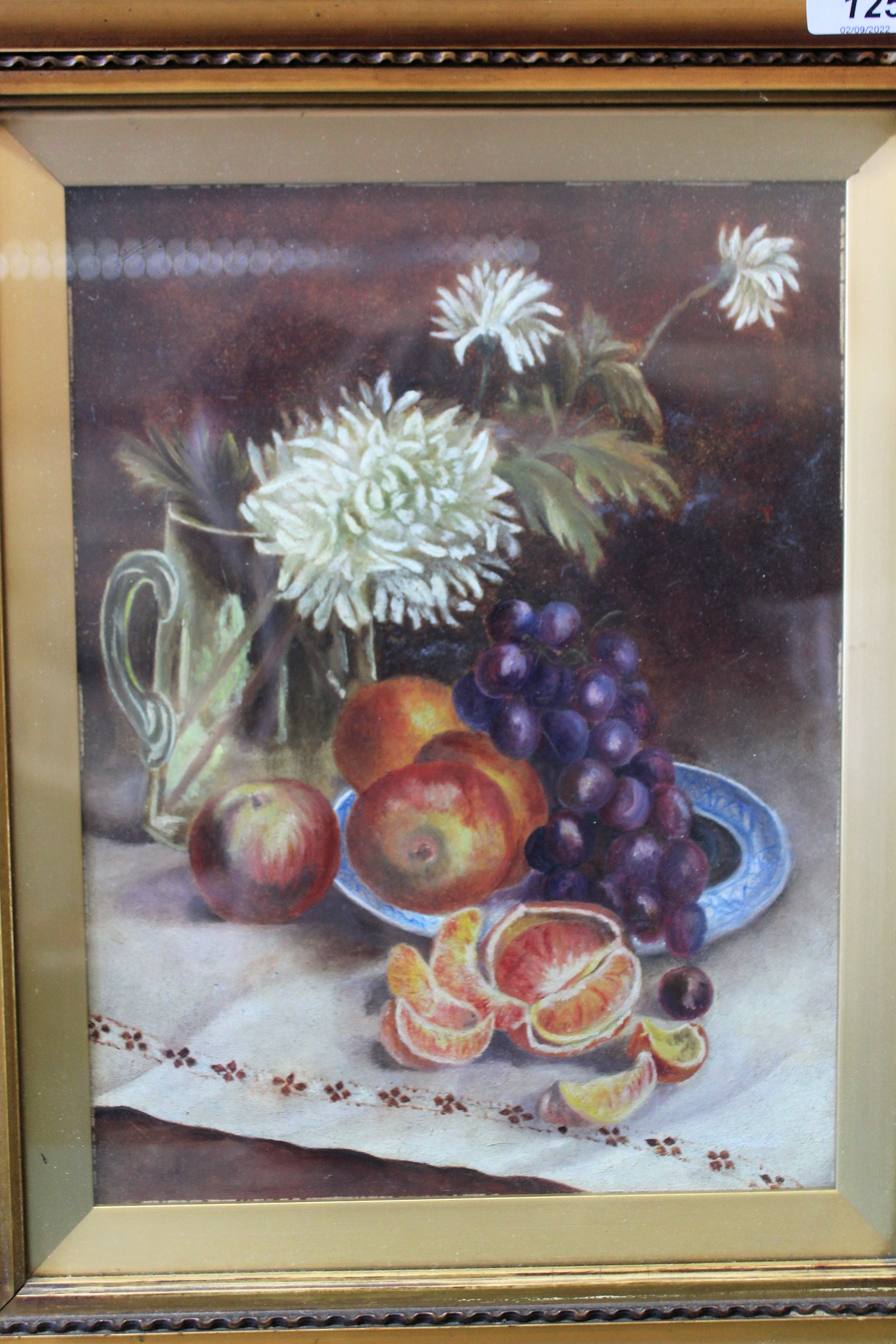 Two still life's of flowers, one signed S Crafer, 29.5cm x 22cm and 21cm x 28. - Image 2 of 4
