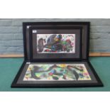 Joan Miro (1893-1983), a trio of framed lithographic prints,