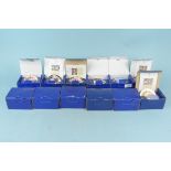 A set of twelve Royal Worcester boxed cups and saucers from the miniature collection