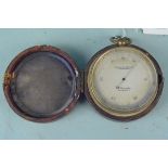 A late 19th Century cased surveying aneroid compensated barometer by Coombes,