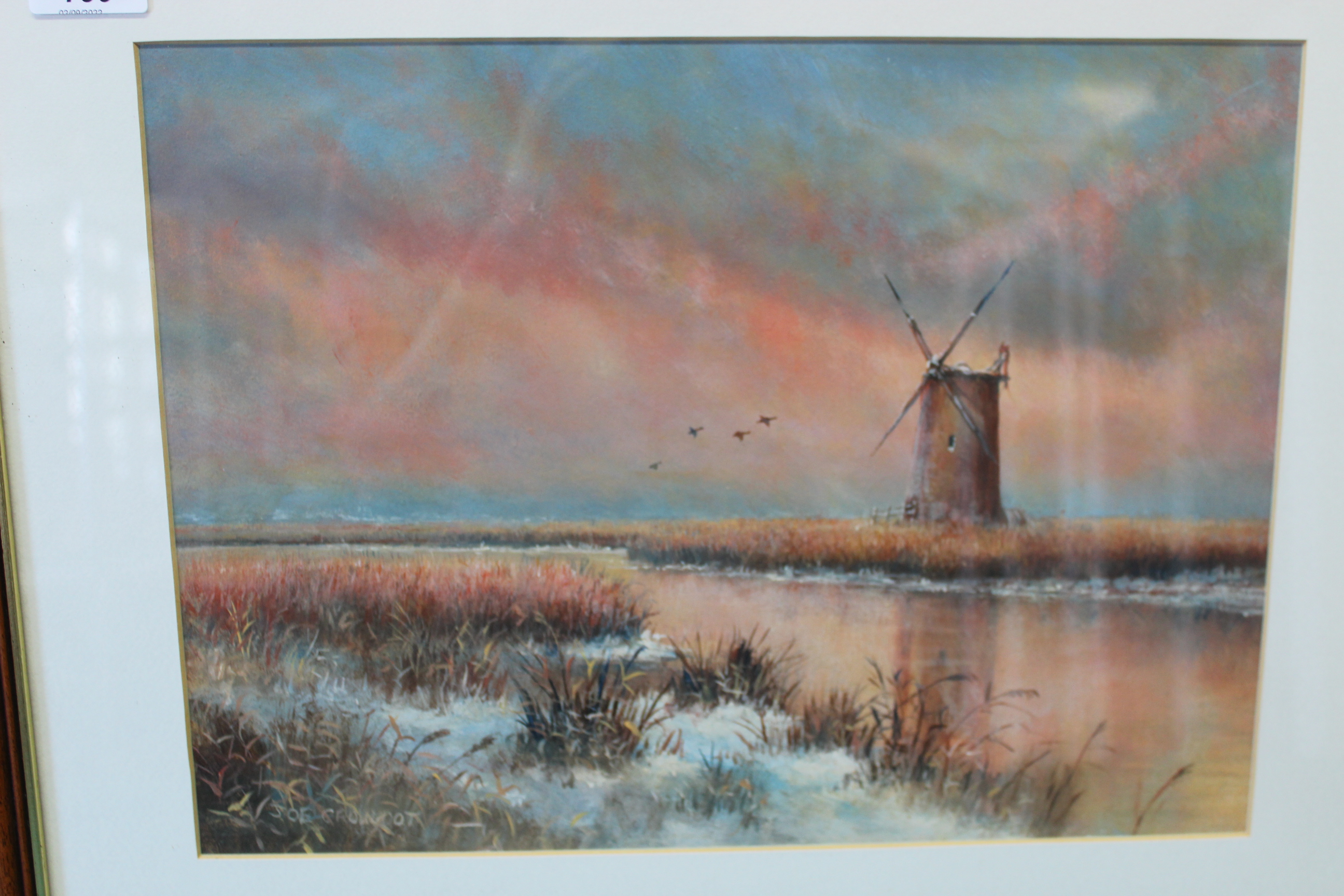 Joe Crowfoot (1946-2017), pair of framed and signed watercolours entitled Broadland - Image 6 of 6