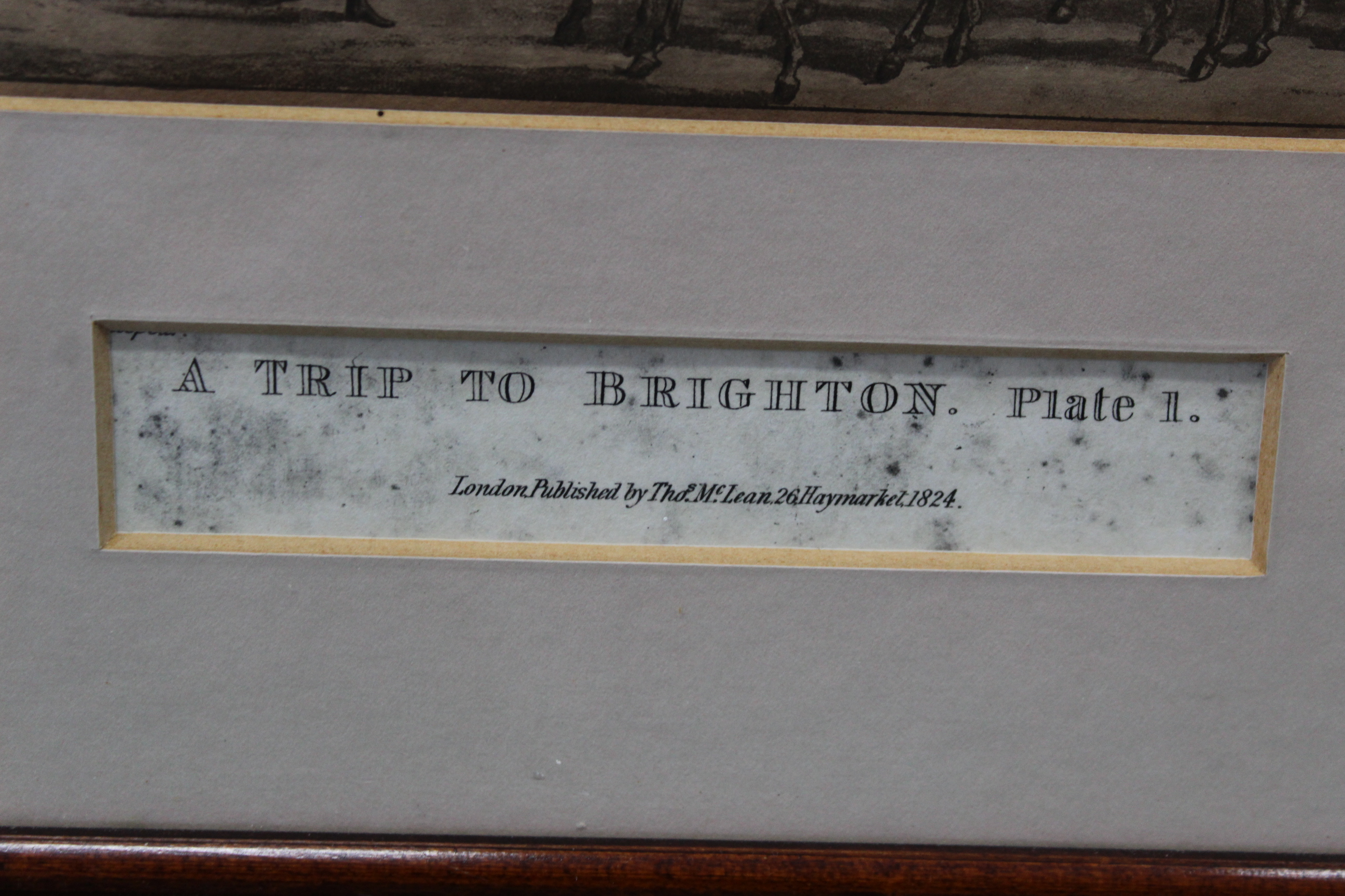 A framed print 'A Trip to Brighton Plate 1', published 1824, - Image 2 of 3