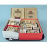 A large selection of vintage cigarette cards banded in full and part sets including Wills, Kensitas,