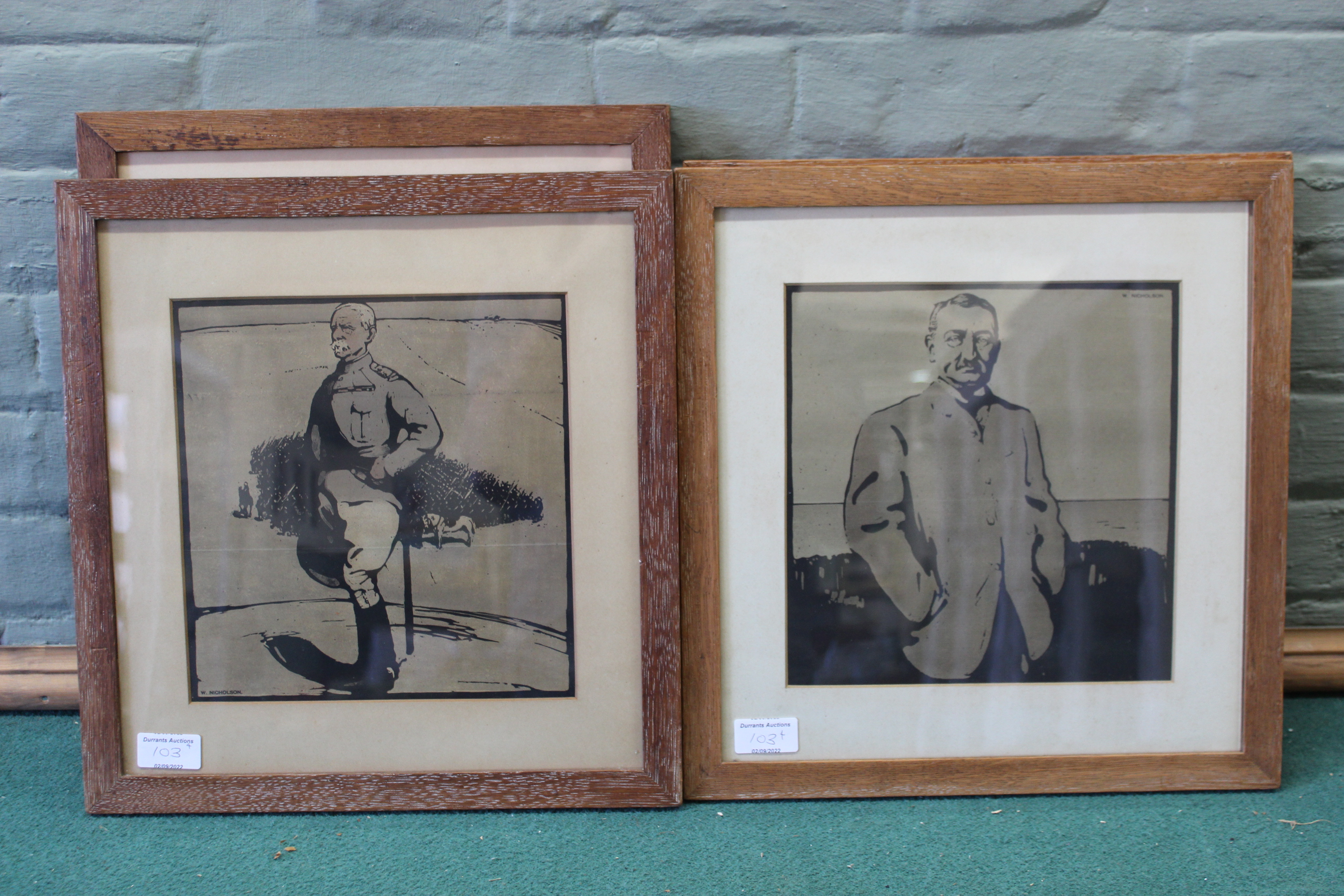 William Nicholson (1872-1949), four original lithographs, Rudyard Kipling, Prince Bismark, - Image 3 of 3