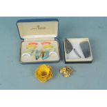 Mixed costume jewellery including Trifari items,