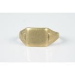 A 9ct gold signet ring (as found), weight approx 3.