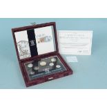 A 1996 Royal Mint United Kingdom silver anniversary coin collection,