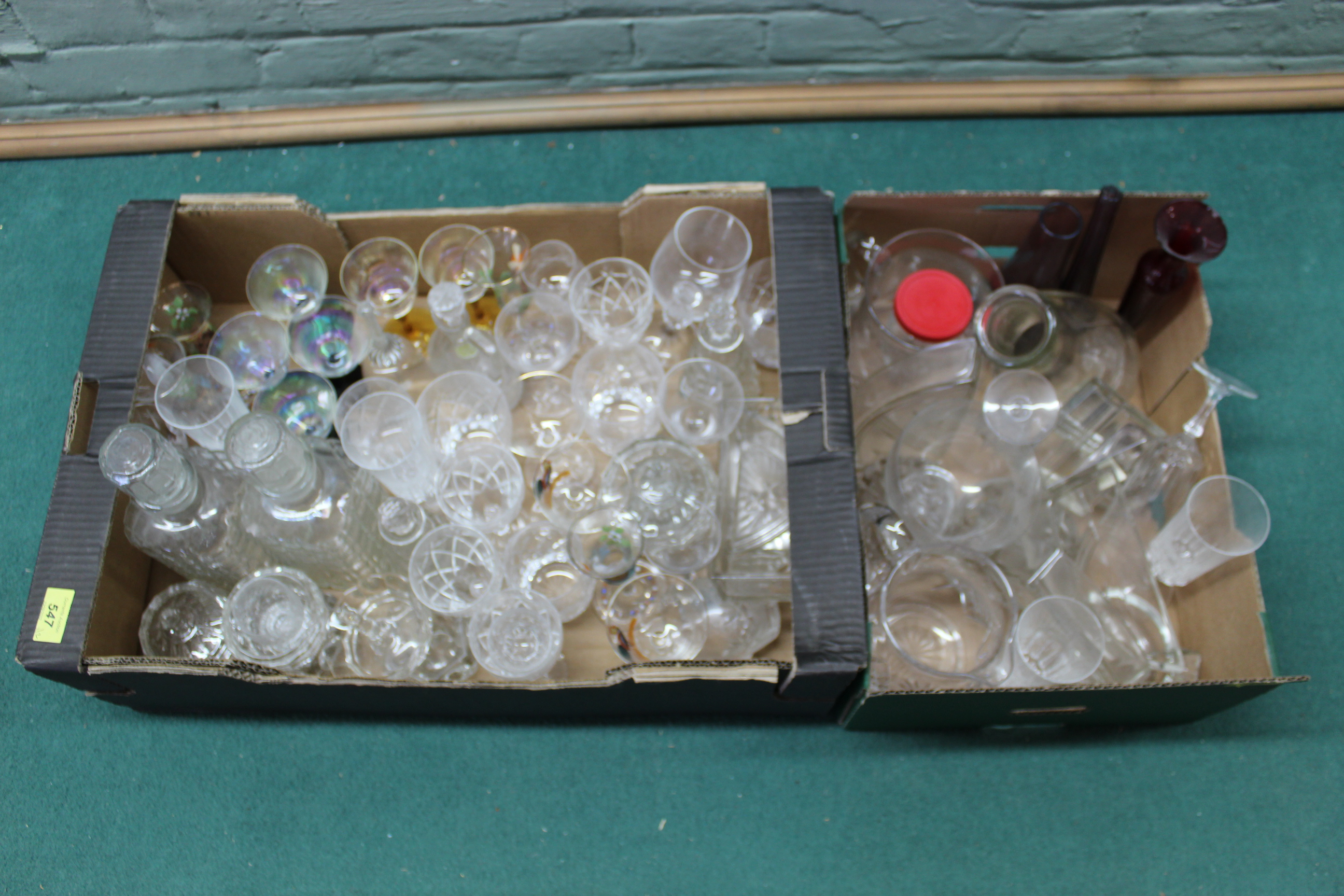 A box and a half of mixed glassware