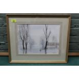 Joan Harvey, framed watercolour 'In a Misty Mood',