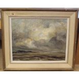 Mervyn Griffith-Jones, framed oil painting, verso marked 'Autumn Storm',