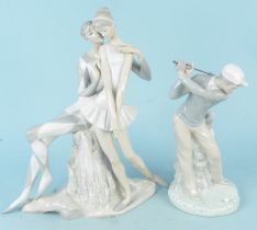 A large Lladro figure group of ballet dancers (hand damaged, foot repaired and fingers missing),