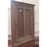 A 19th Century oak corner cupboard