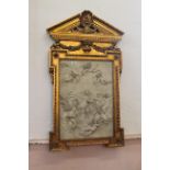 A 20th Century Italian style gilt framed faux marble resin plaque