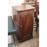 A late Victorian mahogany pot cupboard