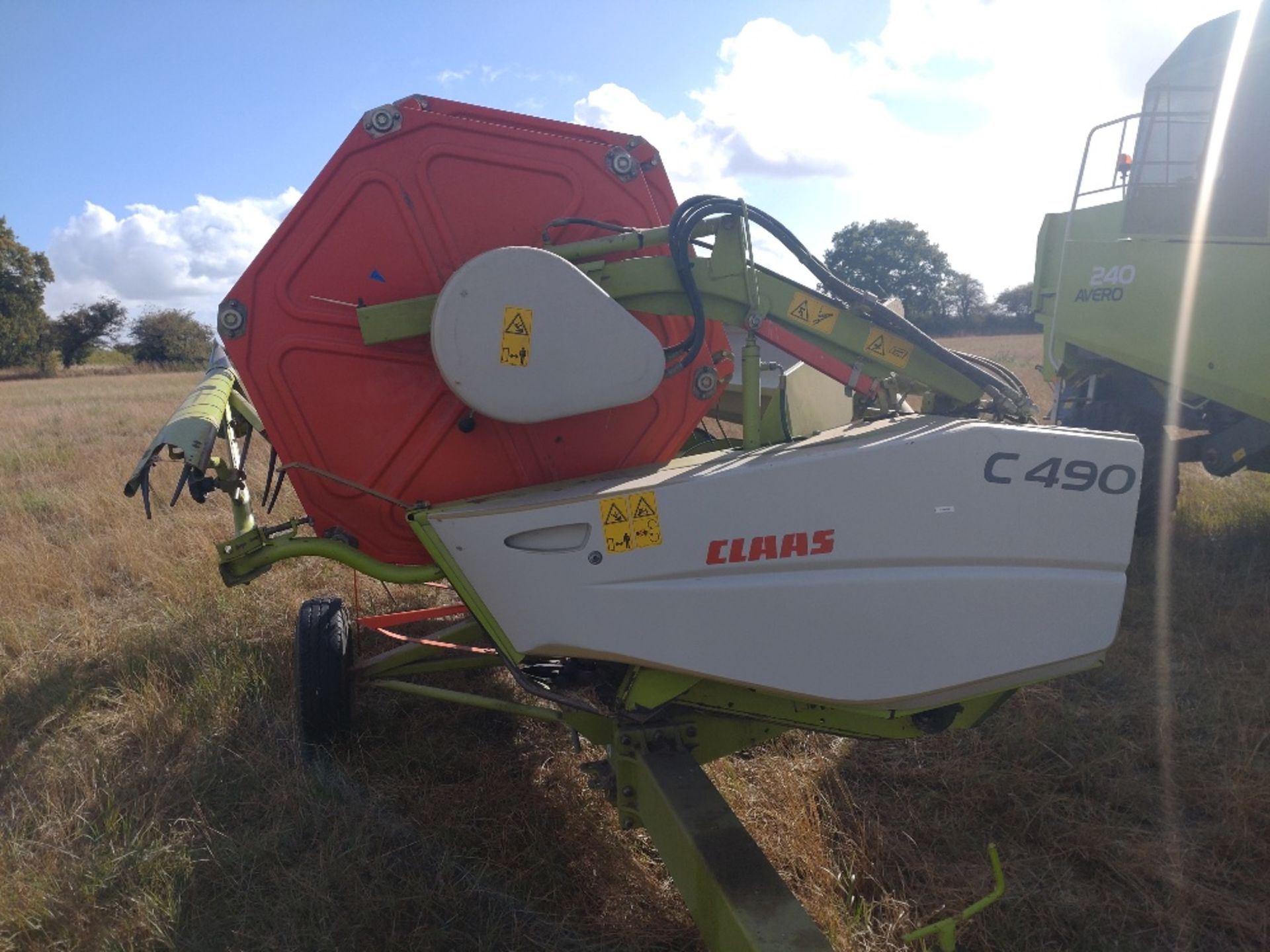 2009 Claas Avero 240 Combine with C490 Header, Reg: FX09 KUO, s/n 45100021,Ceres 800i Monitor, - Image 6 of 11