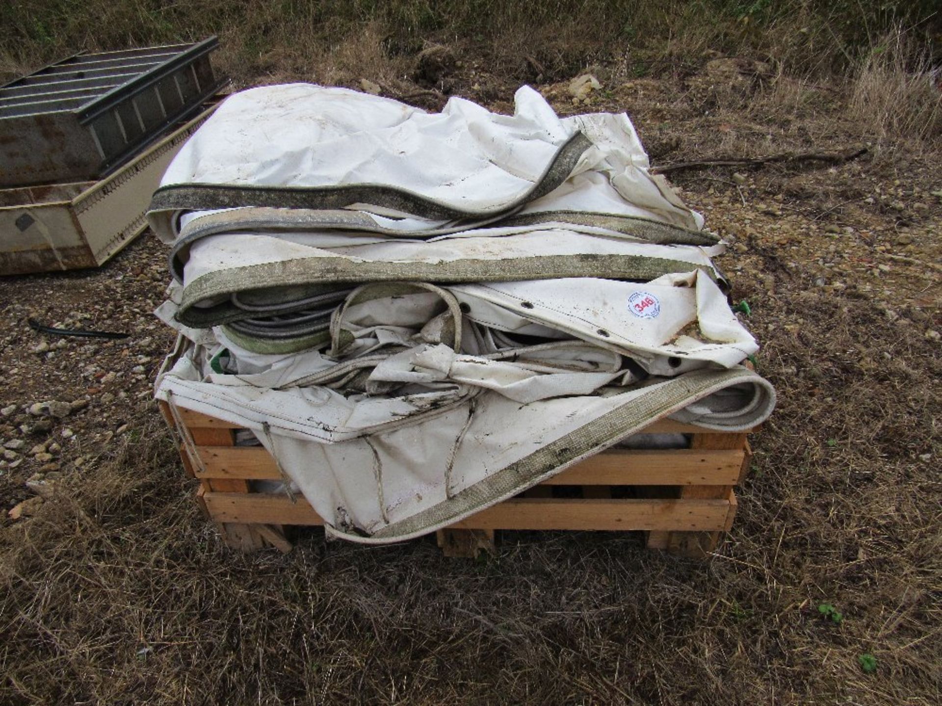 Tilts on a pallet,