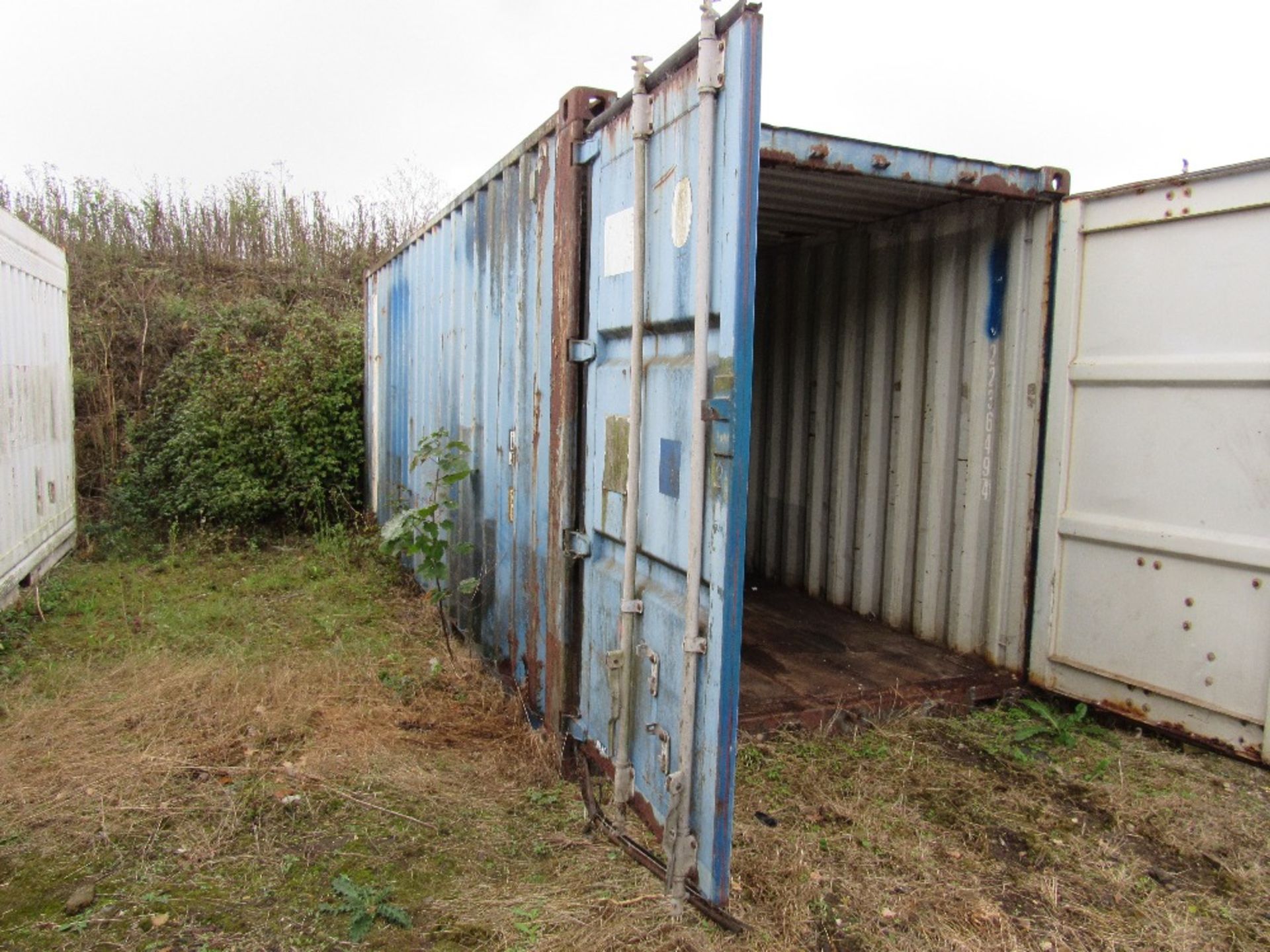 20ft Blue shipping container - Image 2 of 2