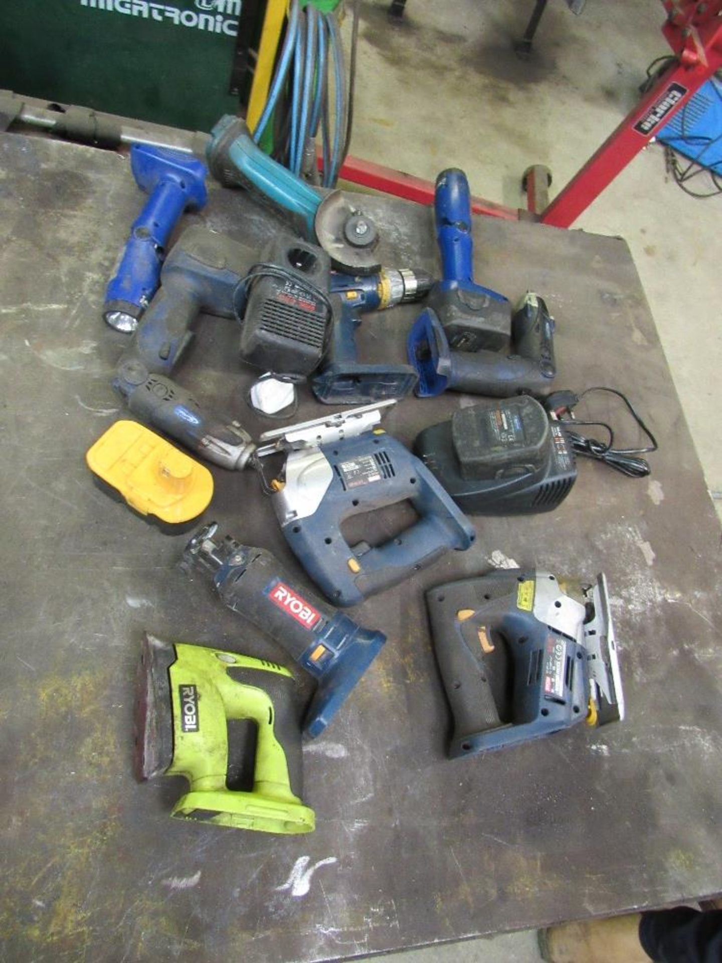 Quantity of battery operated hand tools and drills